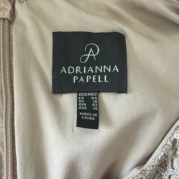 Adrianna Papell Gown Size 12 EUC - Picture 8 of 8